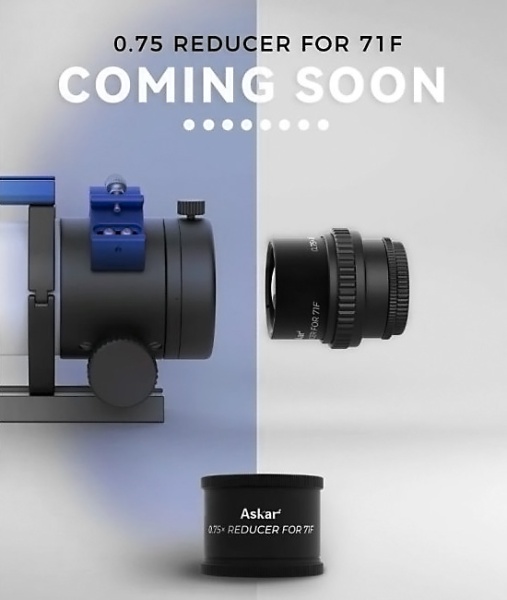 Askar 0.75x Focal Reducer for 71F Telescope